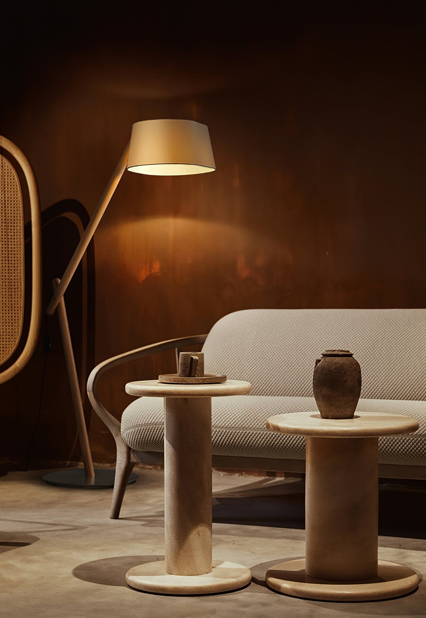 Modern Lean Pivot Adjustable Uplight Floor Lamp for Living Room and Office
