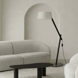Modern Lean Pivot Adjustable Uplight Floor Lamp for Living Room and Office