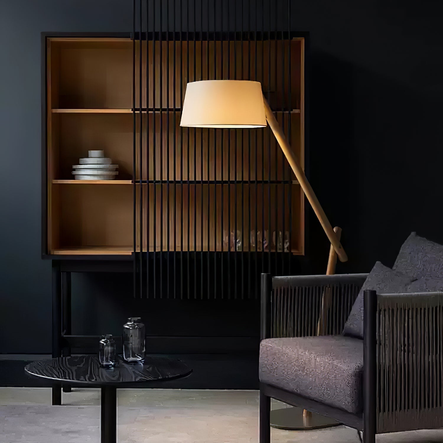 Modern Lean Pivot Adjustable Uplight Floor Lamp for Living Room and Office