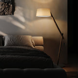 Modern Lean Pivot Adjustable Uplight Floor Lamp for Living Room and Office