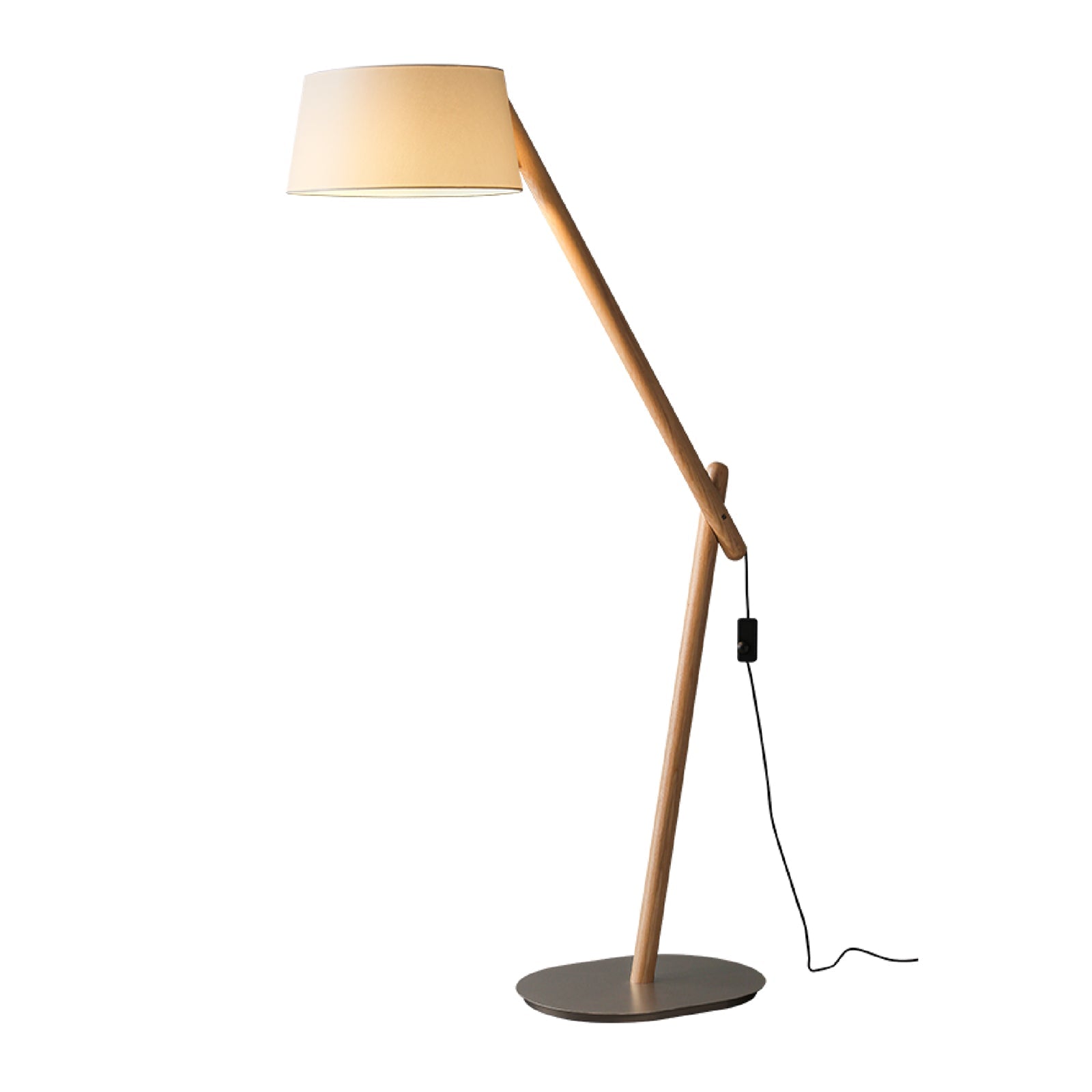 Modern Lean Pivot Adjustable Uplight Floor Lamp for Living Room and Office
