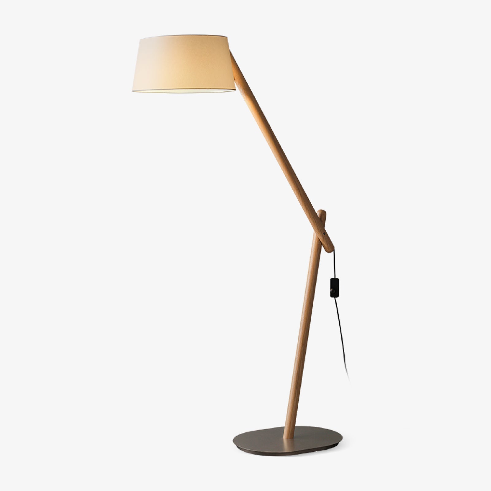 Modern Lean Pivot Adjustable Uplight Floor Lamp for Living Room and Office
