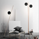 Modern LED Torchiere Floor Lamp with Slim Profile and Adjustable Warm Lighting