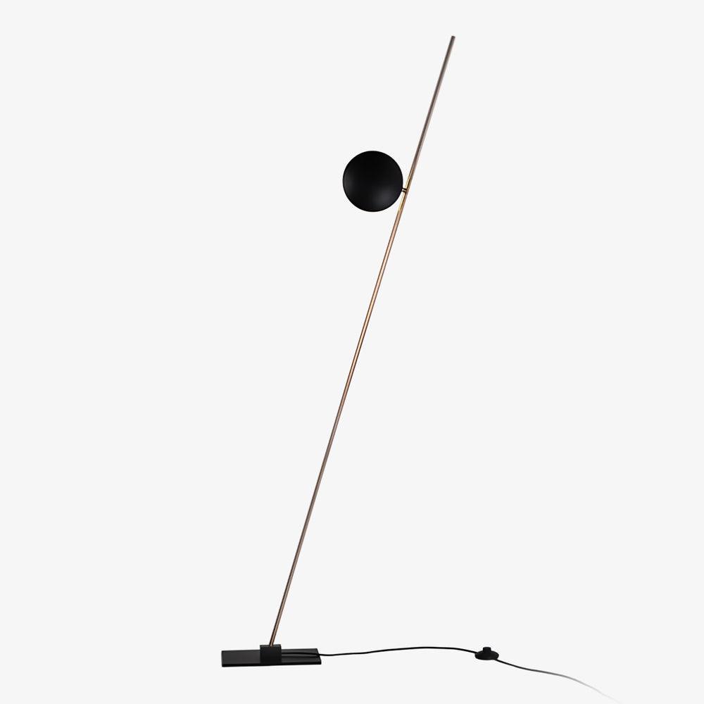 Modern LED Torchiere Floor Lamp with Slim Profile and Adjustable Warm Lighting