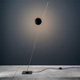 Modern LED Torchiere Floor Lamp with Slim Profile and Adjustable Warm Lighting