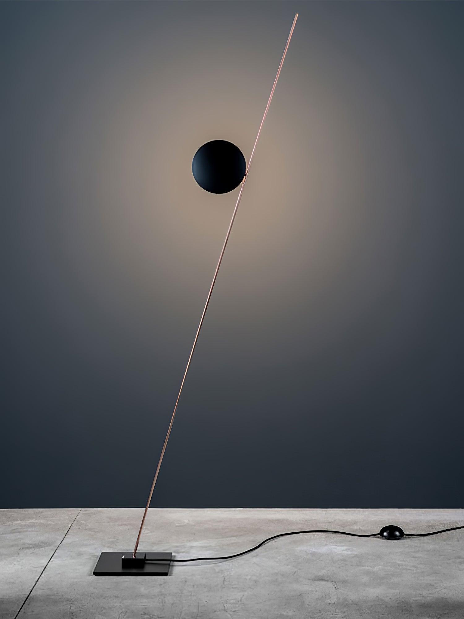 Modern LED Torchiere Floor Lamp with Slim Profile and Adjustable Warm Lighting