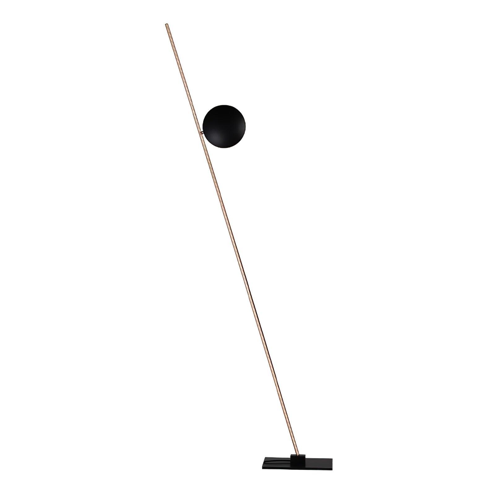 Modern LED Torchiere Floor Lamp with Slim Profile and Adjustable Warm Lighting