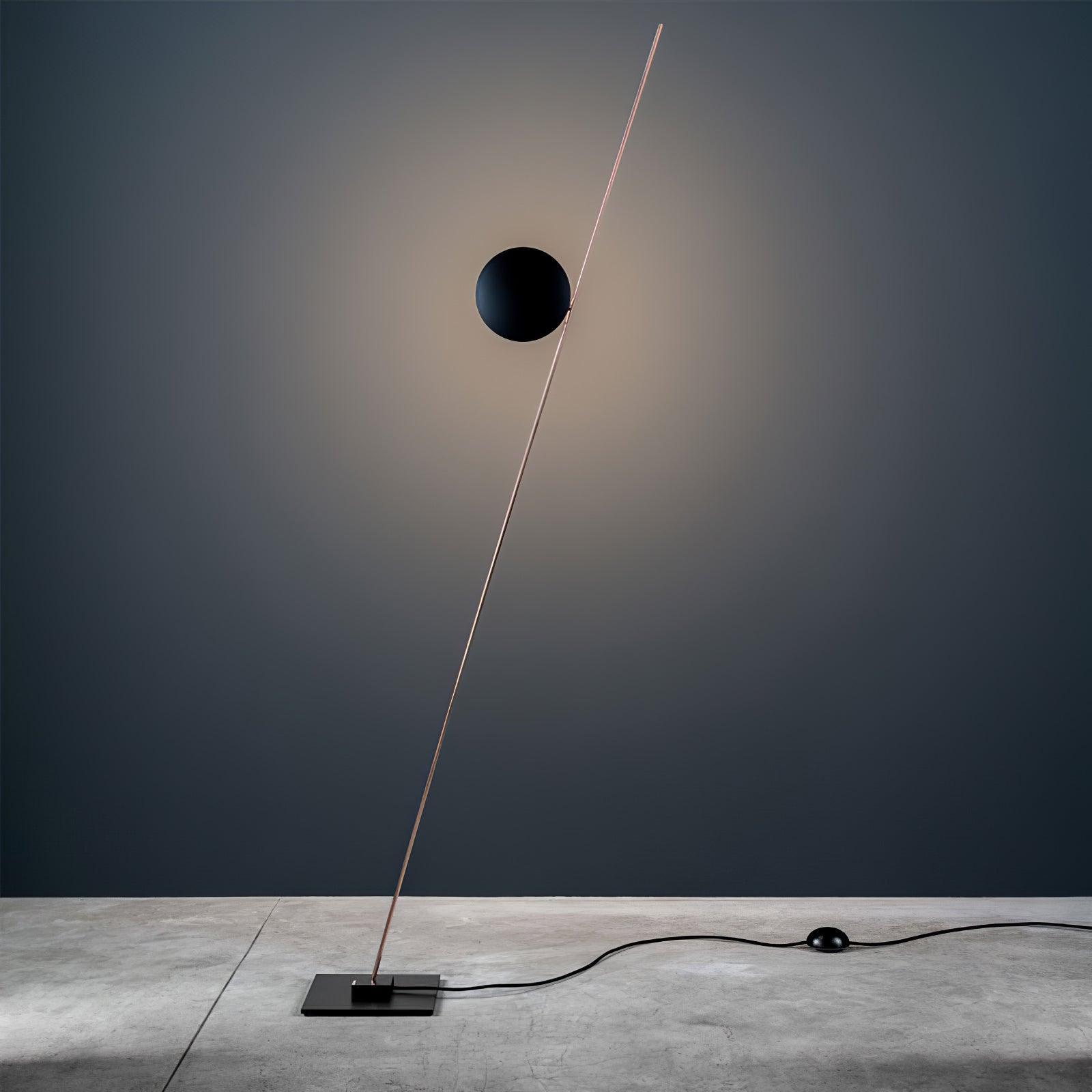 Modern LED Torchiere Floor Lamp with Slim Profile and Adjustable Warm Lighting