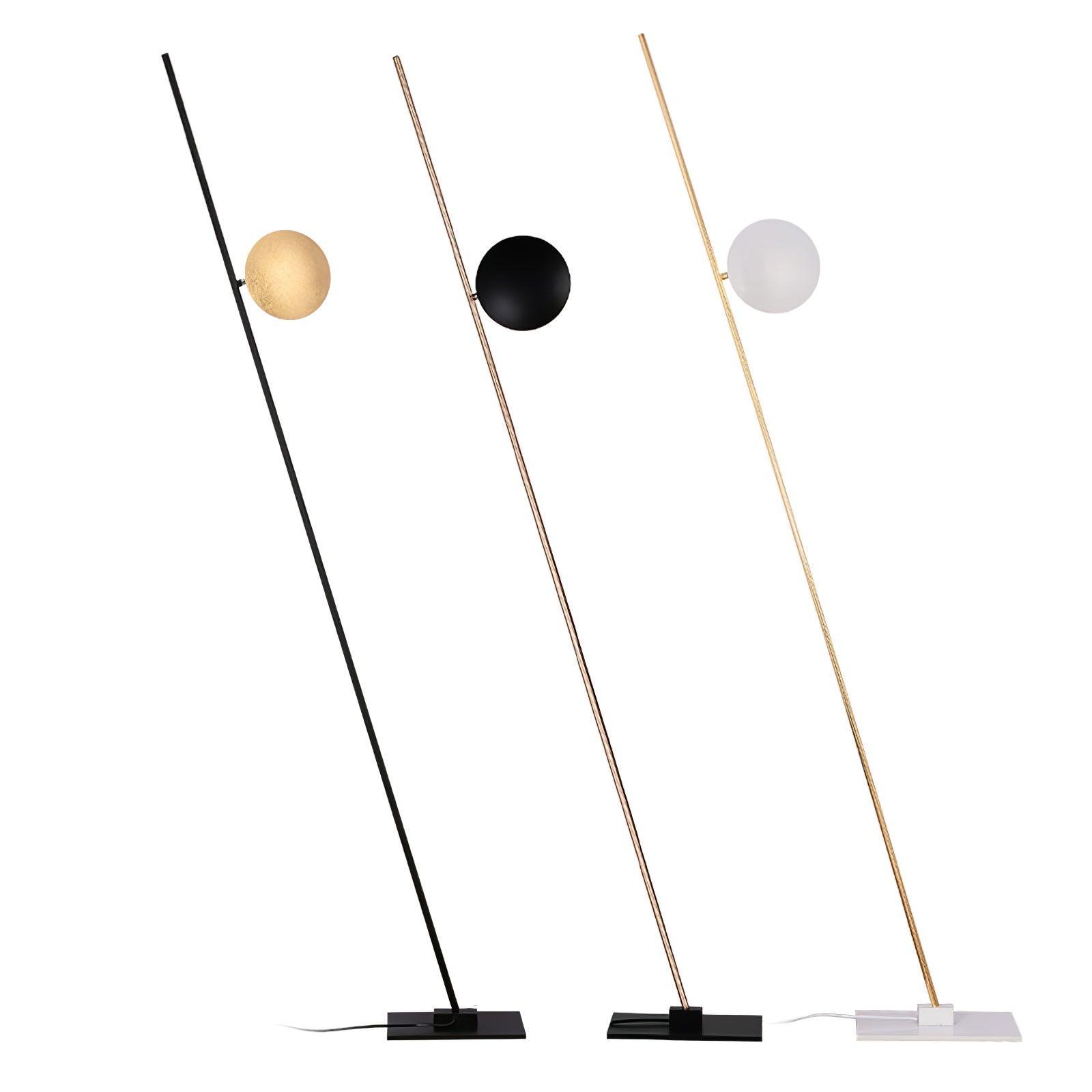 Modern LED Torchiere Floor Lamp with Slim Profile and Adjustable Warm Lighting