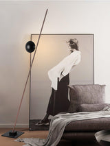 Modern LED Torchiere Floor Lamp with Slim Profile and Adjustable Warm Lighting