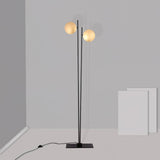 Modern LED Torchiere Floor Lamp with Slim Profile and Adjustable Warm Lighting