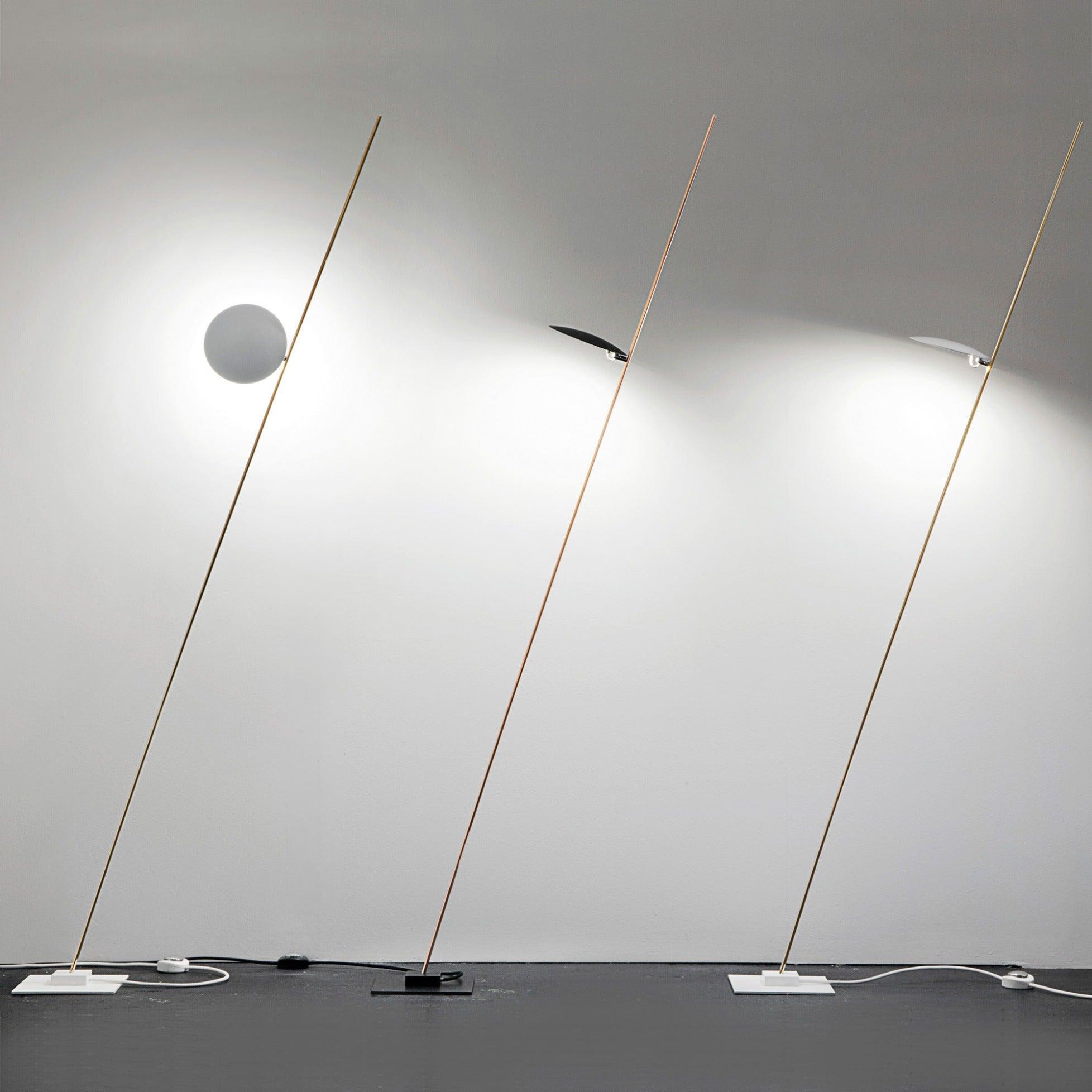 Modern LED Torchiere Floor Lamp with Slim Profile and Adjustable Warm Lighting