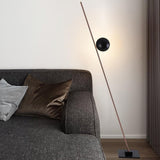 Modern LED Torchiere Floor Lamp with Slim Profile and Adjustable Warm Lighting