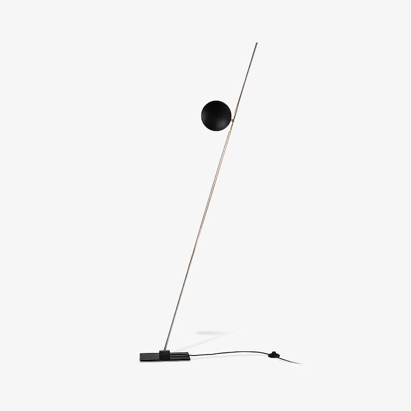 Modern LED Torchiere Floor Lamp with Slim Profile and Adjustable Warm Lighting