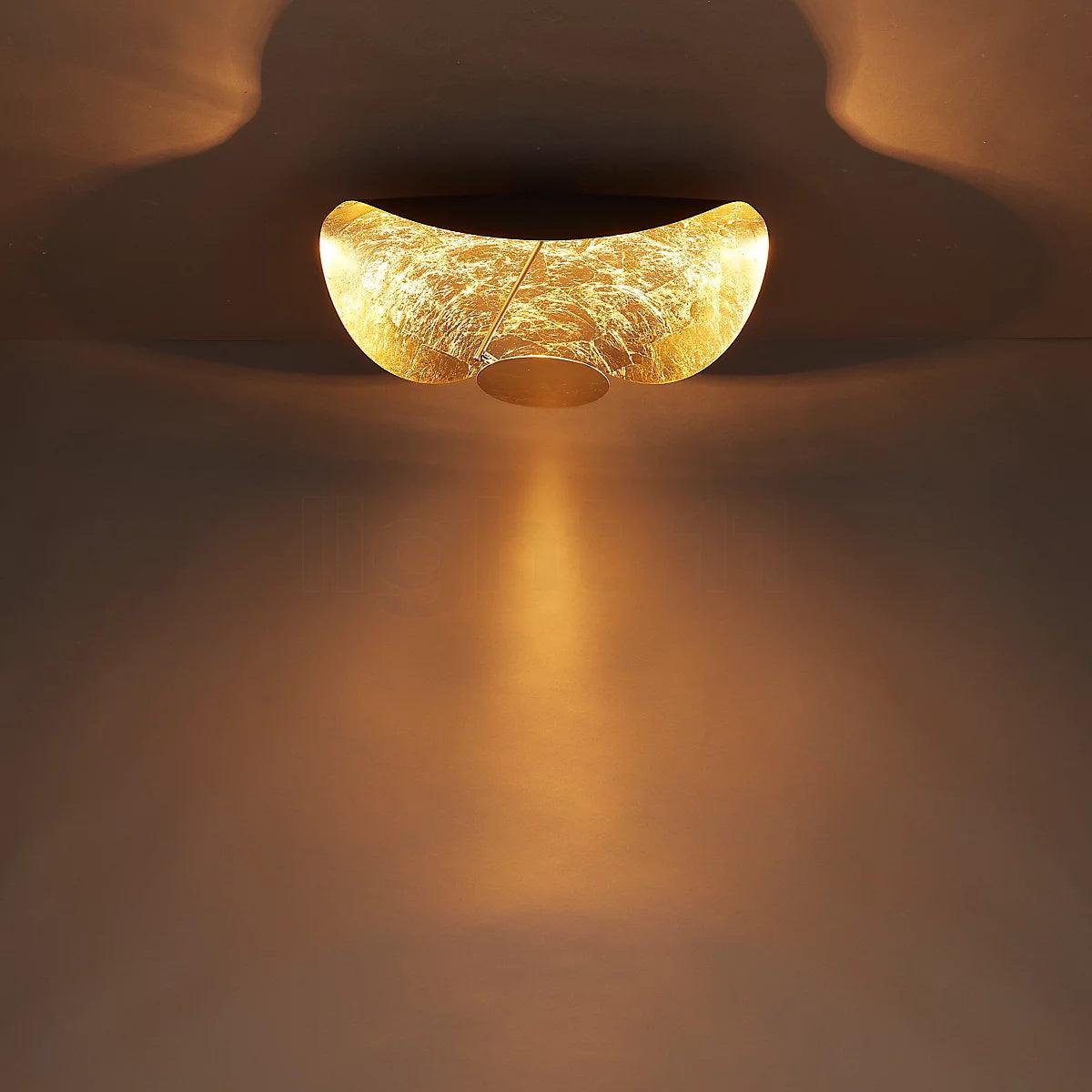 Giorgio Modern LED Flush Mount Ceiling Light with Minimalist Curved Disc Shade