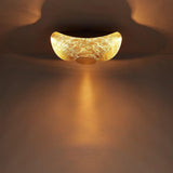 Giorgio Modern LED Flush Mount Ceiling Light with Minimalist Curved Disc Shade