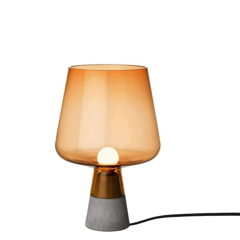 Modern Architectural Glass and Concrete Table Lamp for Elegant Bedside Lighting