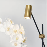 Lektor Modern Adjustable Table Lamp Articulated Reading Light for Office Gold and Black