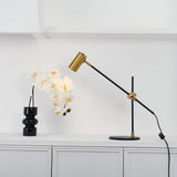 Lektor Modern Adjustable Table Lamp Articulated Reading Light for Office Gold and Black