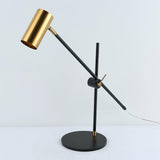 Lektor Modern Adjustable Table Lamp Articulated Reading Light for Office Gold and Black