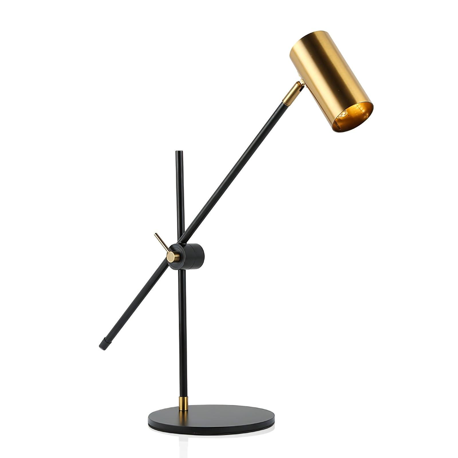 Lektor Modern Adjustable Table Lamp Articulated Reading Light for Office Gold and Black