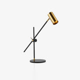 Lektor Modern Adjustable Table Lamp Articulated Reading Light for Office Gold and Black