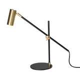 Lektor Modern Adjustable Table Lamp Articulated Reading Light for Office Gold and Black