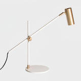 Lektor Modern Adjustable Table Lamp Articulated Reading Light for Office Gold and Black