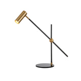 Lektor Modern Adjustable Table Lamp Articulated Reading Light for Office Gold and Black