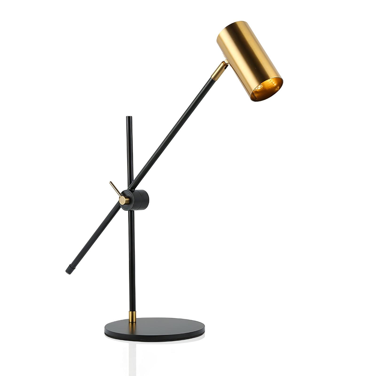Lektor Modern Adjustable Table Lamp Articulated Reading Light for Office Gold and Black