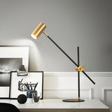Lektor Modern Adjustable Table Lamp Articulated Reading Light for Office Gold and Black