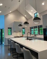 Modern Lens Flair Glass Pendant Light Contemporary Hanging Ceiling Lamp for Indoor Living Spaces