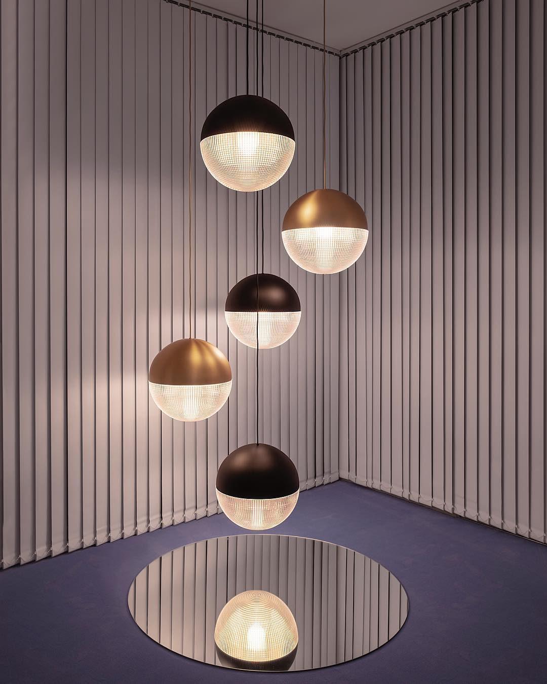 Modern Lens Flair Glass Pendant Light Contemporary Hanging Ceiling Lamp for Indoor Living Spaces