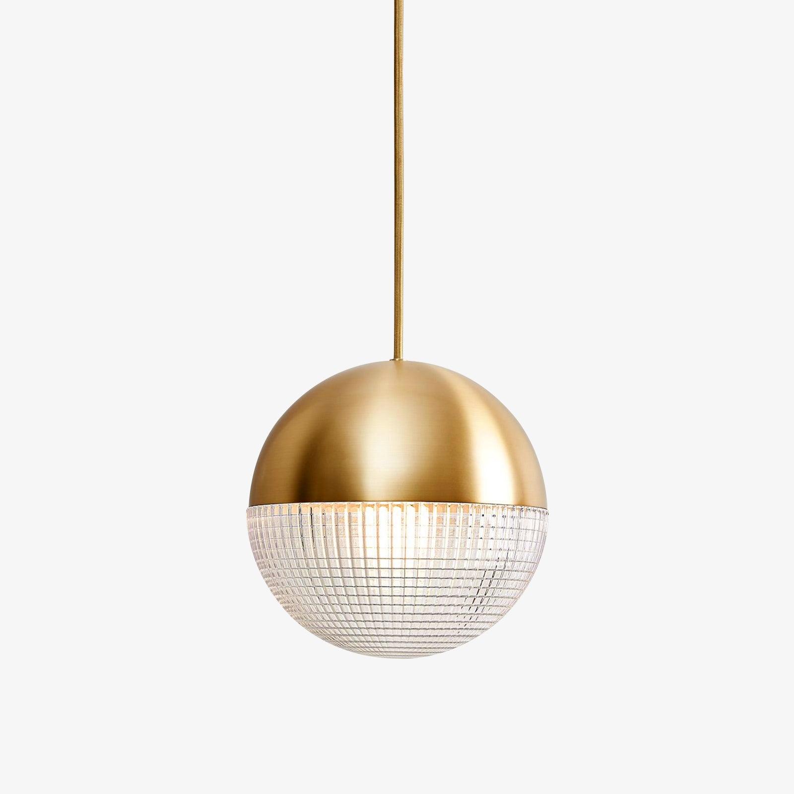 Modern Lens Flair Glass Pendant Light Contemporary Hanging Ceiling Lamp for Indoor Living Spaces