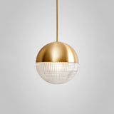 Modern Lens Flair Glass Pendant Light Contemporary Hanging Ceiling Lamp for Indoor Living Spaces