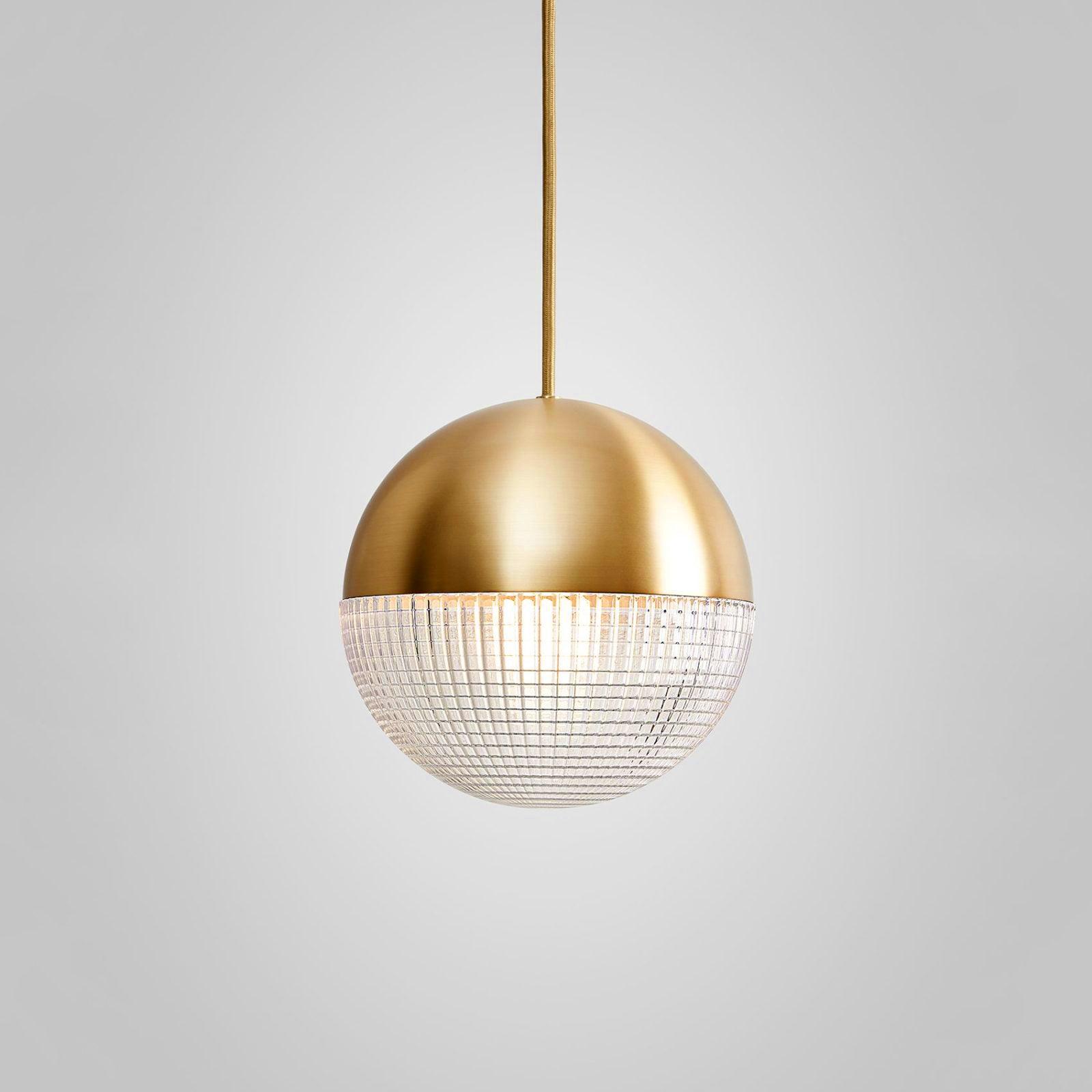 Modern Lens Flair Glass Pendant Light Contemporary Hanging Ceiling Lamp for Indoor Living Spaces