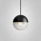 Modern Lens Flair Glass Pendant Light Contemporary Hanging Ceiling Lamp for Indoor Living Spaces