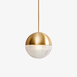 Modern Lens Flair Glass Pendant Light Contemporary Hanging Ceiling Lamp for Indoor Living Spaces