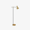 Lento Modern Floor Standing Lamp with Polished Gold and Black Finish