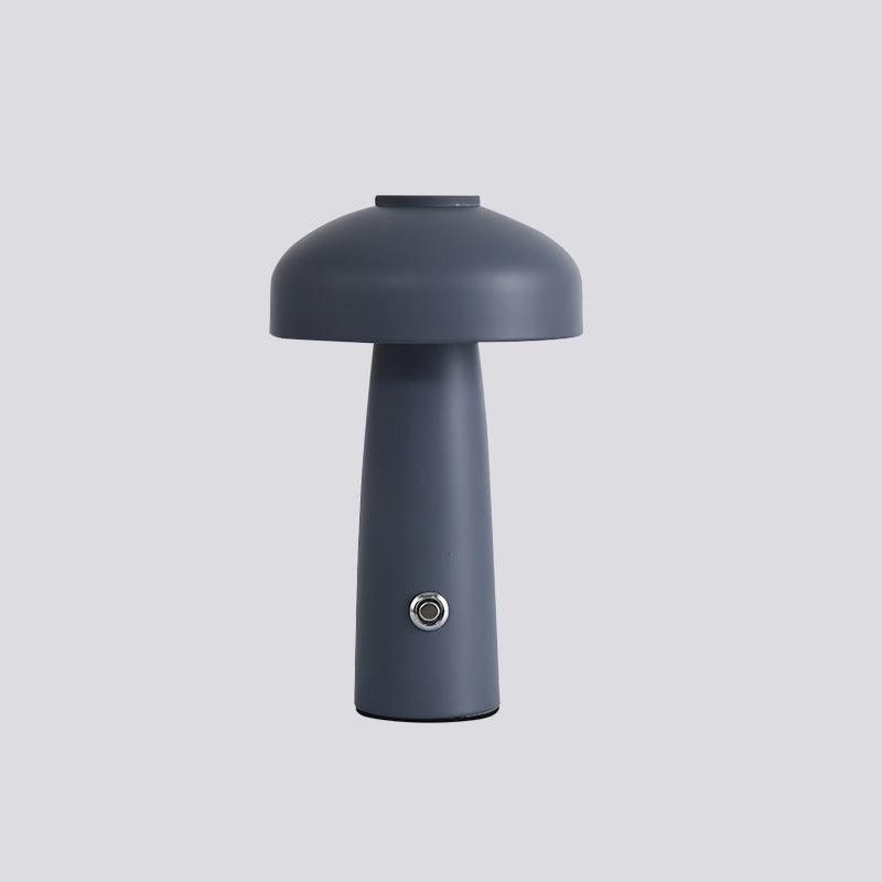 Modern Mushroom Metal Desk Lamp Portable Rechargeable LED Table Light for Office and Bedroom