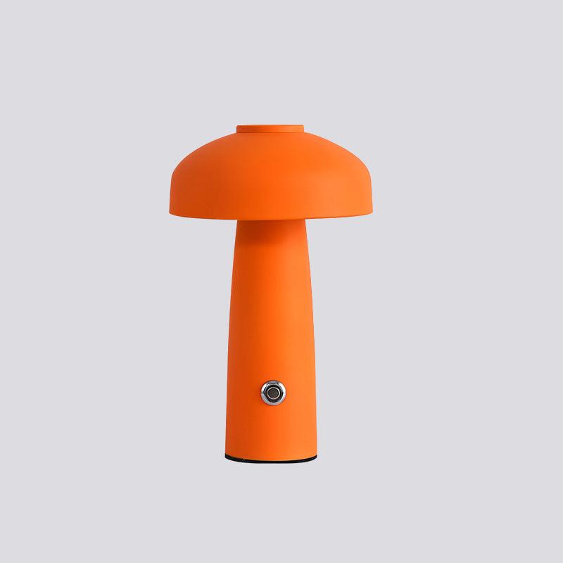 Modern Mushroom Metal Desk Lamp Portable Rechargeable LED Table Light for Office and Bedroom