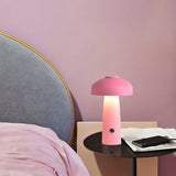 Modern Mushroom Metal Desk Lamp Portable Rechargeable LED Table Light for Office and Bedroom