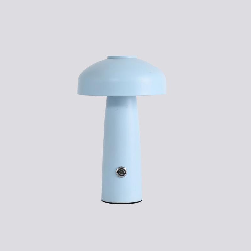 Modern Mushroom Metal Desk Lamp Portable Rechargeable LED Table Light for Office and Bedroom