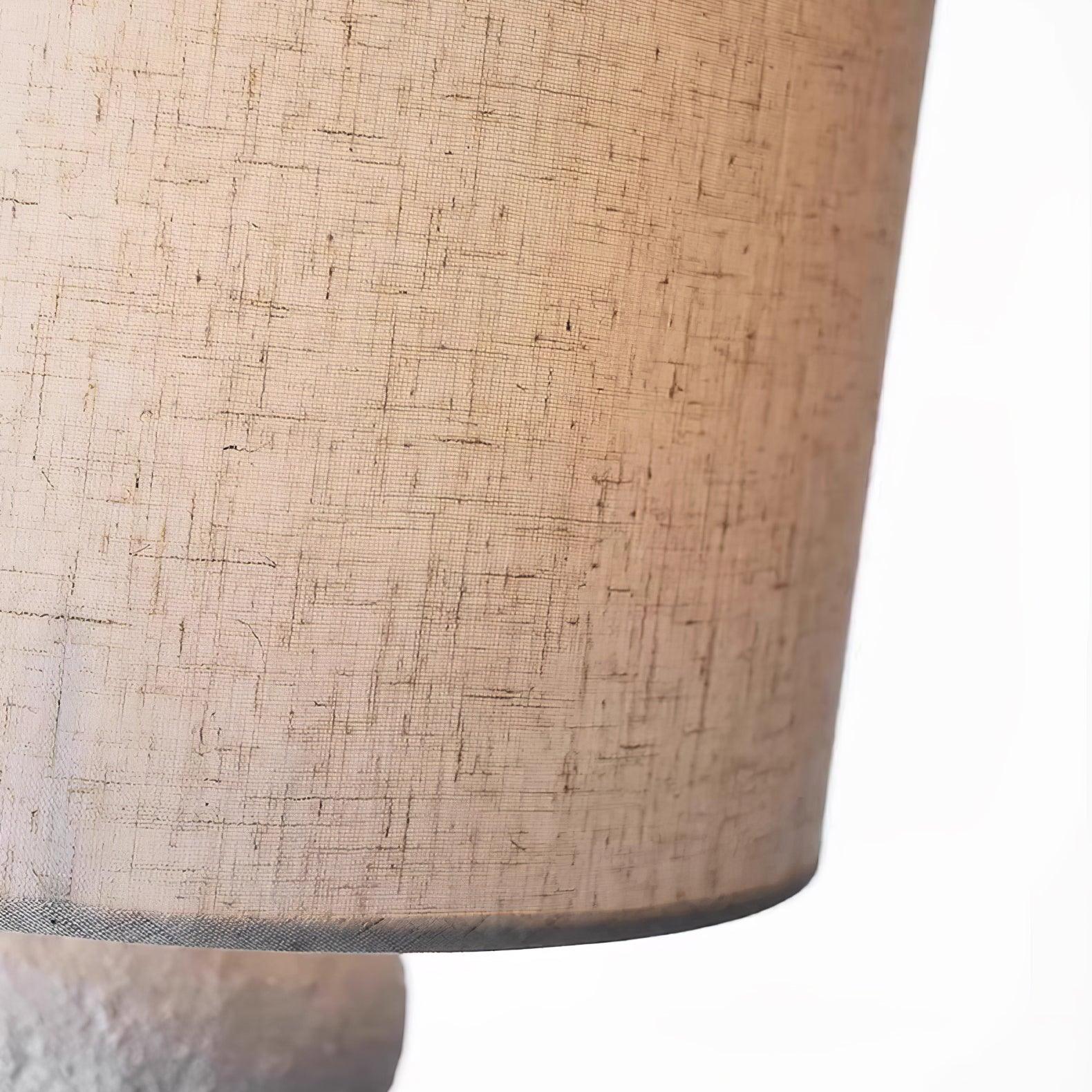 Leona Modern Textured Bubble Base Floor Lamp with White Cylindrical Drum Shade