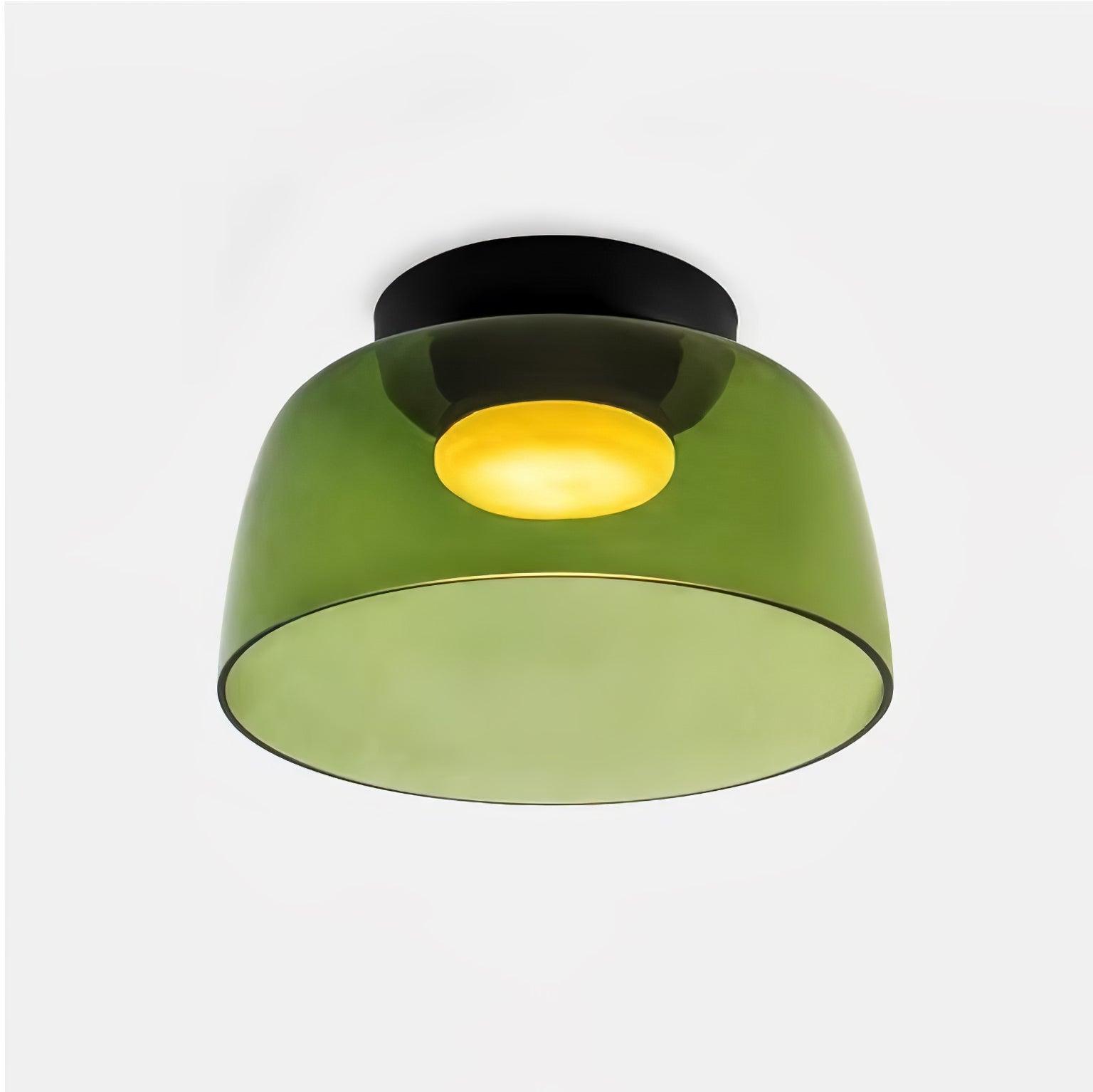 Modern Levels Layered Glass Flush Mount Ceiling Light with Integrated LED Multi Tier Design