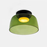 Modern Levels Layered Glass Flush Mount Ceiling Light with Integrated LED Multi Tier Design