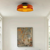 Modern Levels Layered Glass Flush Mount Ceiling Light with Integrated LED Multi Tier Design