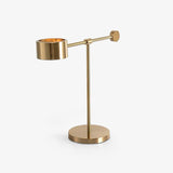 Modern Gold Metal Lever Desk Lamp for Office and Study Task Lighting