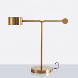 Modern Gold Metal Lever Desk Lamp for Office and Study Task Lighting