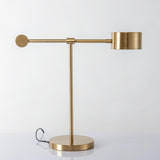 Modern Gold Metal Lever Desk Lamp for Office and Study Task Lighting